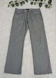 最終値下げ【BURBERRY BLACK LABEL】千鳥柄カジュアルパンツ