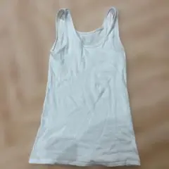 無印良品　リブタンクトップ　ホワイト