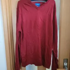 APT.9 赤 Vネック セーター XL