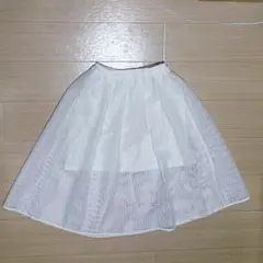 お値下げ♪who's who Chico かわいい♥メッシュフレアスカートのサムネイル