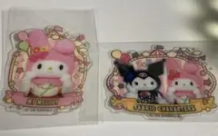 マイメロディ クロミ　サンリオキャラクターズ ライブキャラ　キラぷるステッカー