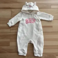 GAP ネコ耳フードロンパース 3〜6ヶ月