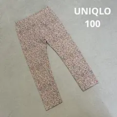 ユニクロ 花柄レギンスパンツ 100
