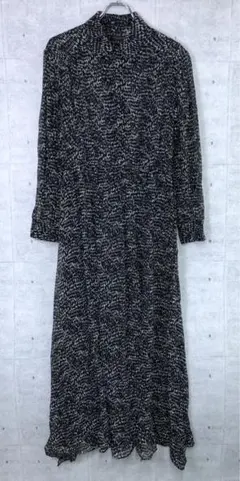 rag & bone 古着 シルク混 総柄シアー 長袖 ブラウス ワンピースのサムネイル