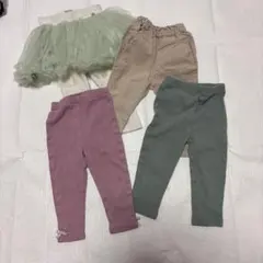 petit main レギンス パンツ スカート付き 90cm