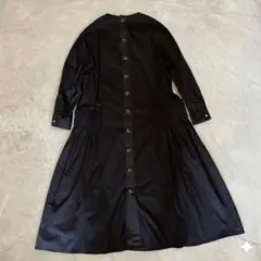 美品✨アンスリード バルーンシャツワンピース 24SS 黒 モード 38 