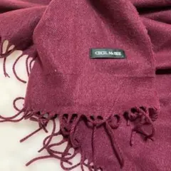 CECIL McBEE バーガンディ ストール