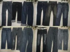 25-5486 レディース服　まとめ売り　ジーンズ　22着　Mサイズ