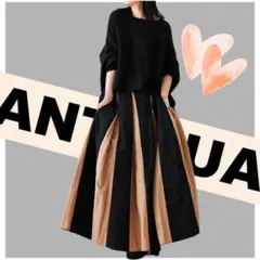 個性的 ❤ antiqua シャカシャカフレア スカート ボトムス MIXのサムネイル