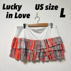 ラッキーインラブ テニスウェア スコート スカート レディース LL XL 3L