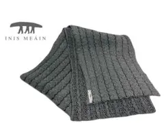 ★アイルランド製★INIS MEAIN★イニシュマン★マフラー★ウール★グレー★