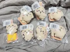 ちいかわ うさぎだらけくじ E賞 ぬいぐるみバッジ 7点　コンプリートセット