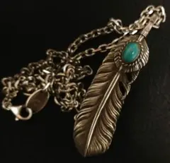 雲霧さん専用　アリゾナフリーダム　ターコイズフェザーネックレス
