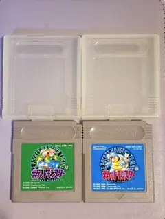 ポケットモンスター ソフト 緑&青 2本セット 任天堂ゲームボーイ