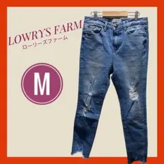 【ローリーズファーム】LOWRYS FARM デニム　ダメージ　M