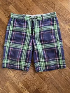 INCOTEX チェック柄 ショートパンツ　サイズ表記30 インコ特徴の細身ですのサムネイル