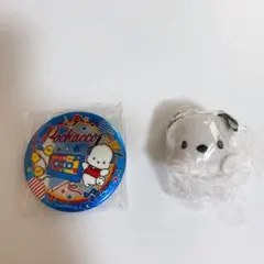 ポチャッコ　缶バッジ　ぬいぐるみバッジ