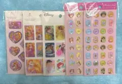 ディズニープリンセス ウォーターシール 3Dシール ストーンシール 5点セット