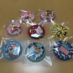 ディズニー刺繍缶バッジ 8個セット