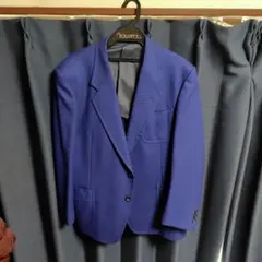 青色 テーラードジャケット