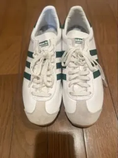 adidas サンバ　ホワイト×グリーン　24.5センチ