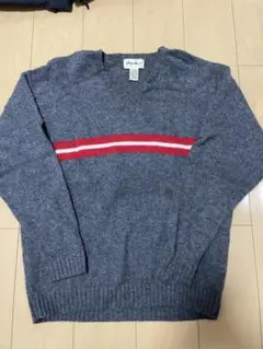 Eddie Bauer グレーウールセーター XL/XG