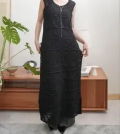 クロシェロングワンピース Bab