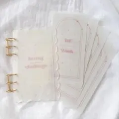 【y2k】 バインダー貯金 Saving リフィル A6サイズ 6枚入