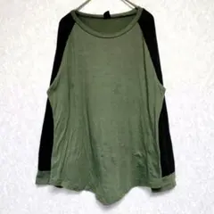 OLD NAVY ラグラン 長袖T XXL 旧タグ ヴィンテージ 古着 オレンジ
