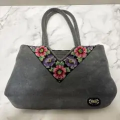 FEILER 花柄刺繍 ハンドバッグ