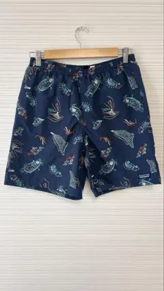 【限定完売品】パタゴニア バギーズショーツ 5インチ Sサイズ 総柄 ネイビー