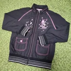 キッズ　女の子黒ジャケット Sサイズ