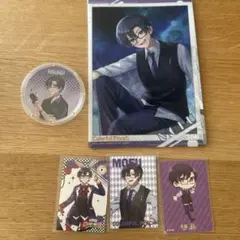 カラフルピーチもふくんコースター、クリアポスター、トレーディングカード