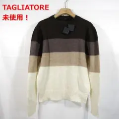 【未使用】タリアトーレ　モヘア混　ボーダーニット　TAGLIATORE　４８　Ｌのサムネイル