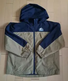 CAMP7 フード付きジャケット 130サイズ ブラック/ブラウン