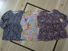 H&M 花柄長袖トップス 3枚セット