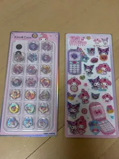 マイメロ おはじきシール マイメロ クロミ 平成ハッピーフォン 2点 新品