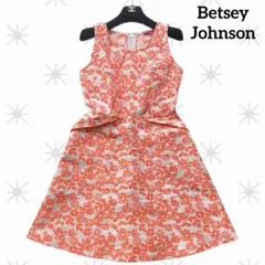 【betsey Johnson】ジャガード Aライン ワンピース ネオン派手 Mのサムネイル
