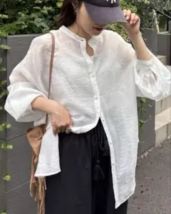 【mi様専用】CIAOPANIC TYPY シアーバンドカラーシャツ