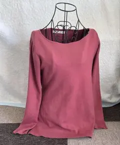 【美品】ROYAL PARTY ロイヤルパーティー ボートネック長袖カットソー