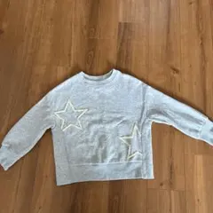 星のビーズ刺繍グレー トレーナーのサムネイル