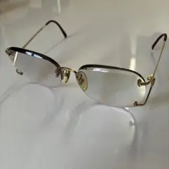 Christian Dior 眼鏡フレーム メガネ ヴィンテージ　老眼鏡　金色