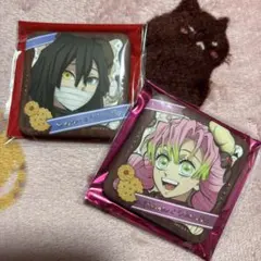 鬼滅の刃、伊黒小芭内、甘露寺蜜璃缶バッジセット