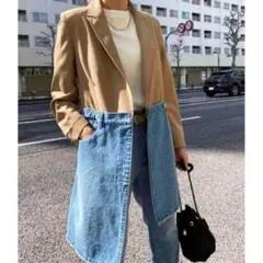 2606156 DENIM DOCKING JACKET ベージュ Sサイズのサムネイル