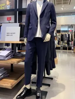 THE SHOP TK カジュアルスーツ セットアップ ネイビー