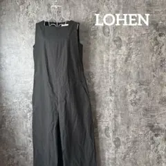 LOHEN ミラノリブニットオールインワン Vネック ブラック 36 - メルカリ