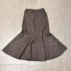 GRL グレイル マーメイドスカート スウェード グレー M カジュアル 上品