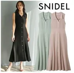 最終値下げ！【スナイデル】フロントボタンニットワンピース