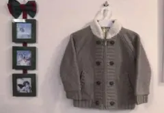 familiar ジップアップ　ニット　ブルゾン　100