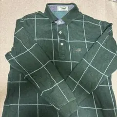 Crocodile チェック柄ポロシャツ M